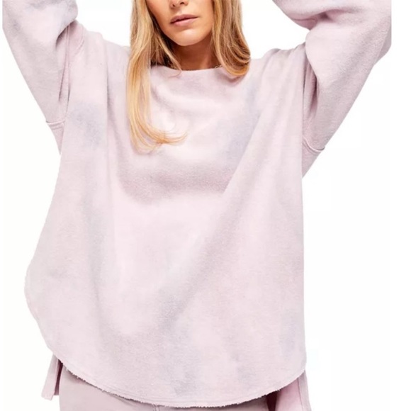 Last One~NWT Free People Someday Fleece Sweatshirt - Picture 2 of 6